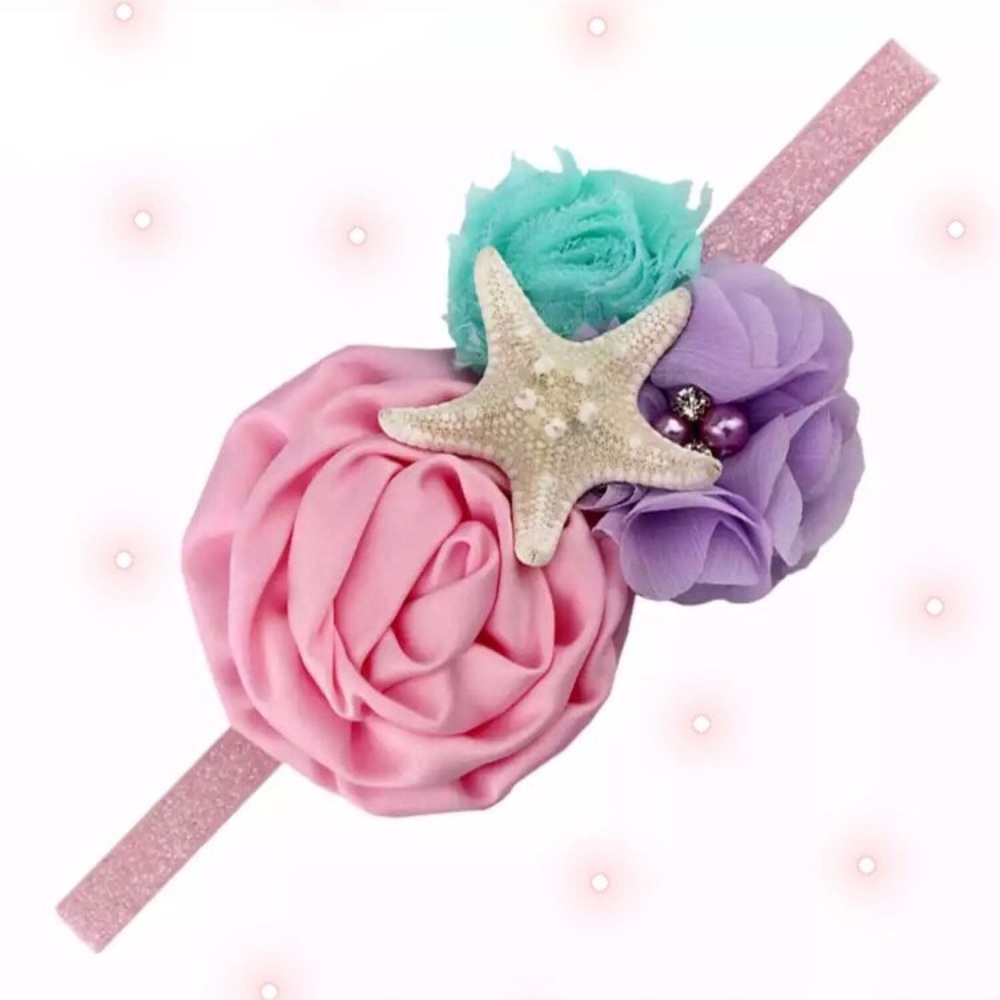 ✨4 for $25 🧜🏻‍♀️ Starfish Baby Headband!!! 😍